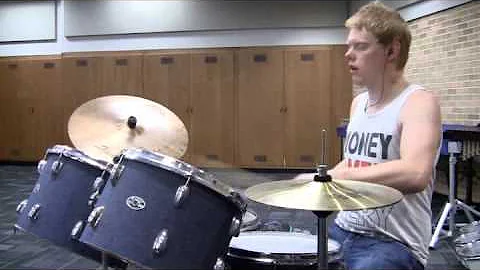 Drum cover writing on the walls/ underoath By Robe...
