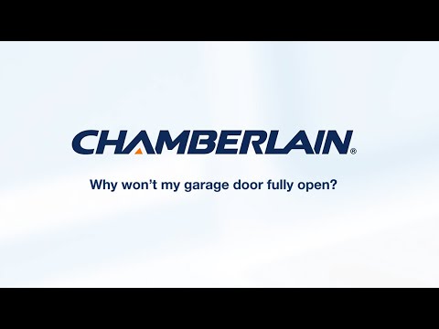 My Chamberlain Garage Door Won T Fully, Chamberlain Garage Door Opener Won T Open Or Close