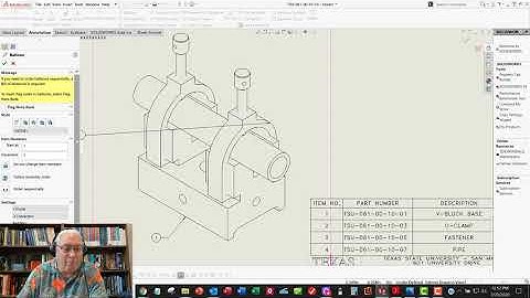 STS 2317 - Solidworks Double V-Block Assembly drawing.