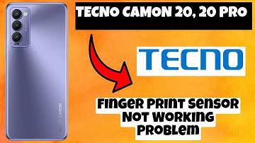 Tecno Camon 20, 20 Pro Finger Print Sensor Not Working Problem || How to solve fingerprint issues