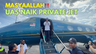 UAS Diantar Pakai Private Jet ke Pekanbaru | Diantar Menteri Agama Malaysia di Bandara Subang