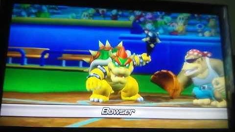 Mario Super Sluggers Part 1  Luigi VS Bowser Jr