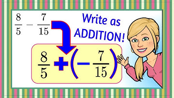 5 Steps to Subtract Rational Numbers in Fraction Form | Grade 7 Math | 7.NS.A.1 💚