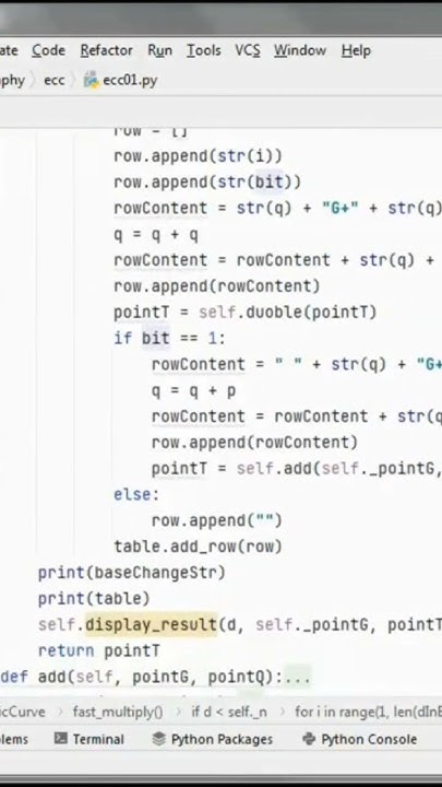 Elliptic Curve Double & Add Algorithm + Python - YouTube