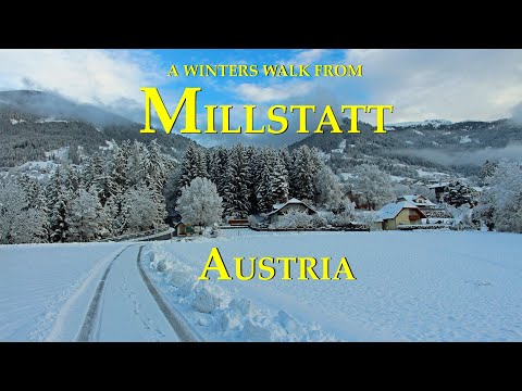 4K A Winters Walk From Millstatt - Austria 🇦🇹