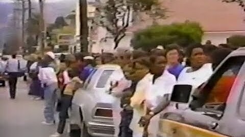 Drug Lord Felix Mitchell funeral  ( "The 69 MOB"☆1986)