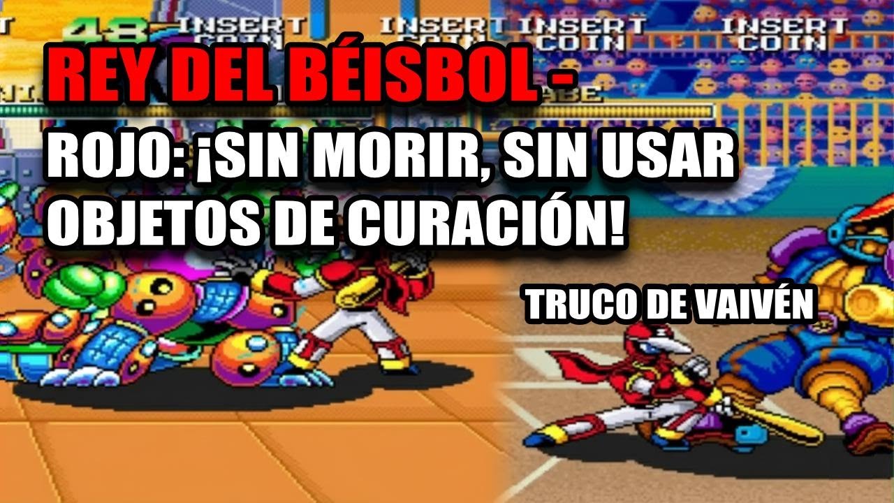 ¡Juego clásico con un solo crédito! Baseball King Red sin perder vidas y sin agarrar comida