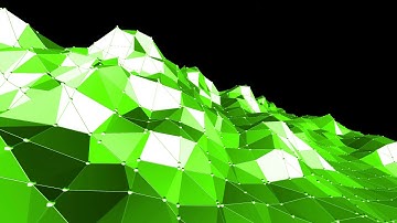 green low poly background pulsating abstract low poly surface as yl