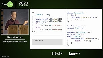 Lightning Talk: Finding My First Compiler Bug - Braden Ganetsky - CppNow 2023