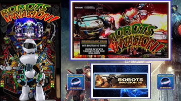 4K Robots Invasion Future Pinball Virtual Pinball Gameplay (3 Screen Setup)