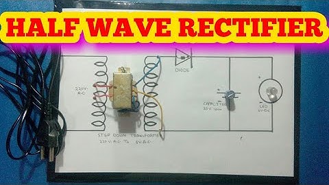 Half Wave Rectifier Science Project