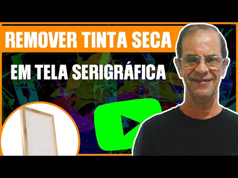 Como remover tinta base de água seca em tela serigrafica