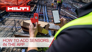 Hilti Concrete Sensors: How to add a sensor in the app