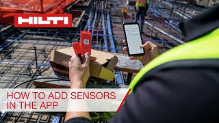 Hilti Concrete Sensors: How to add a sensor in the app screenshot 2