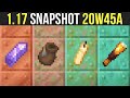 Minecraft 1.17 Snapshot 20w45a Amethyst Geodes, Bundles, Tinted Glass & Shulker Farming?