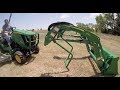 How to remove and install loader John Deere 1025R Subcompact Tractor