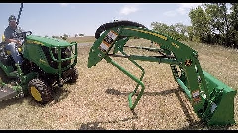 How to remove and install loader John Deere 1025R Subcompact Tractor