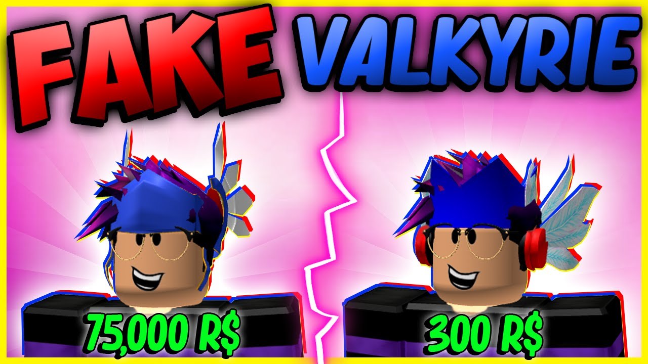 How To Make A Fake Valkyrie Helm For Cheap Roblox Youtube - roblox head with valk