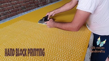 Hand block printed process | block printing | bagru prints | by silkcottonhandicrafts