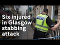 Suspect shot dead by police after six injured in Glasgow stabbing attack