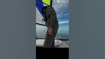 raising sails and launching from a sandbar