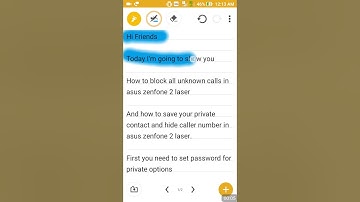 How to block unknown contact in asus zenfone 2 laser | FULL HD 720 | Must Watch