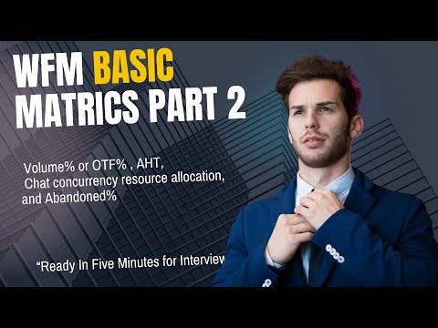 Workfoce Management | WFM Basic Metrics  Part 2| CheatCode