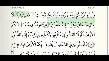ايات خاشعة من سورة الملك تريح القلب | ايات القران الكريم