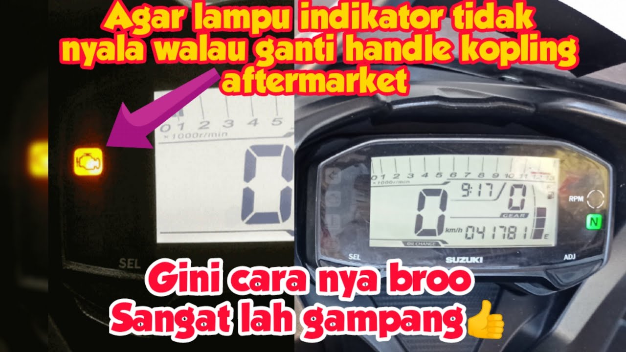 CARA MENGATASI LAMPU INDIKATOR NYALA DI GSXR150 