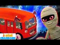 Scary Wheels On The Bus - Roues effrayantes dans le bus | musique d&#39;halloween | À Bébé Chansons