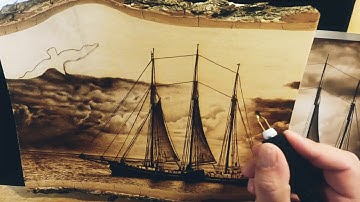 Wood burning clouds by Janis Izajs (time lapse video)