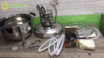 Hướng dẫn lắp đặt sử dụng nồi chưng cất tinh dầu 15l dùng bếp từ gas than củi