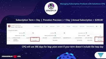 Managing Subscription Products with Salesforce CPQ - Mission Four  Proration