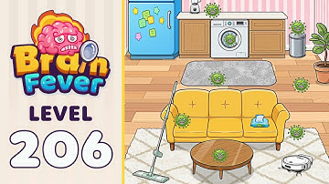 Brain Fever: Puzzle Game Level 206 | Puzzle Solved! 🎯