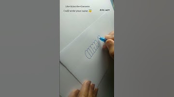 How to write HIMA SRI in bubble letters #tutorial #shorts #fyp