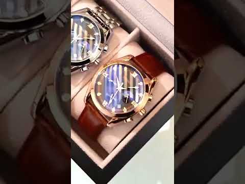 ساعة رجالية فاخرة لها وظيفة التقويم مقاومة ممتازة للماء على مستوى الحياة