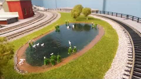 Parks Halt: Model Railway. The Pond
