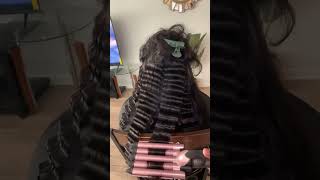 Crimping A Straight Lace Wig Crimp Wavy Hair