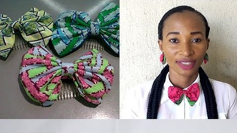 DIY ANKARA BOW TIE FROM THE SCRATCH -- PART 2 #Ankara #Bowtie