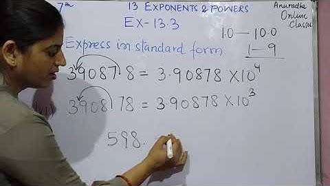 Class - 7 Maths NCERT Ch - 13 Exponents and Powers Ex - 13.3 Question 3 & 4