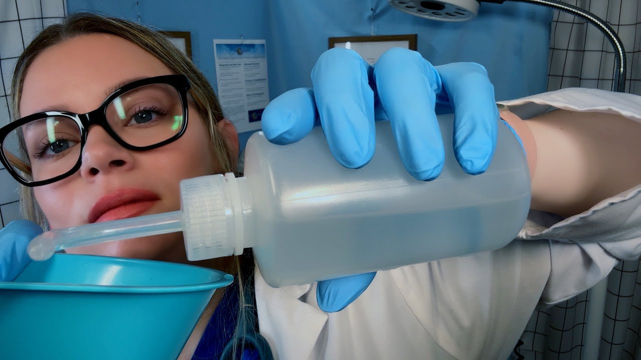 ASMR Unclogging Your Ears (But They Get Clogged Again) | Ear Cleaning, Ear Exam