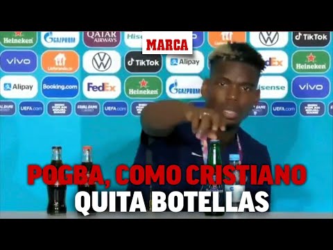 Pogba se marca un 'Cristiano' con la botella de Heineken I MARCA
