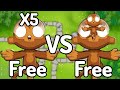 5 free dart monkeys vs free free dart monkey