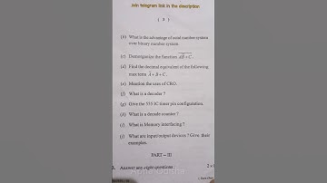 Digital system and application / core 10 question papers / berhampur university / 4 th semester