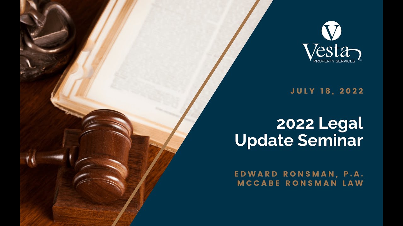 2022 Legal Update Seminar YouTube
