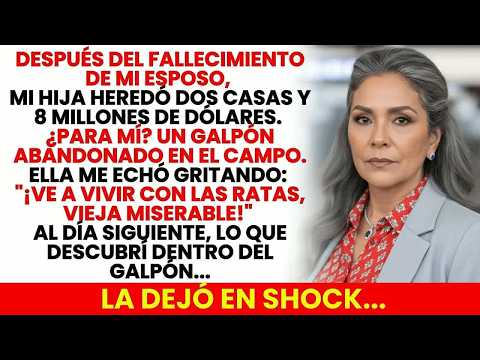 ¡Vete a vivir con las ratas! mi hija me echó a los gritos, pero lo que encontré dentro de ese galpó