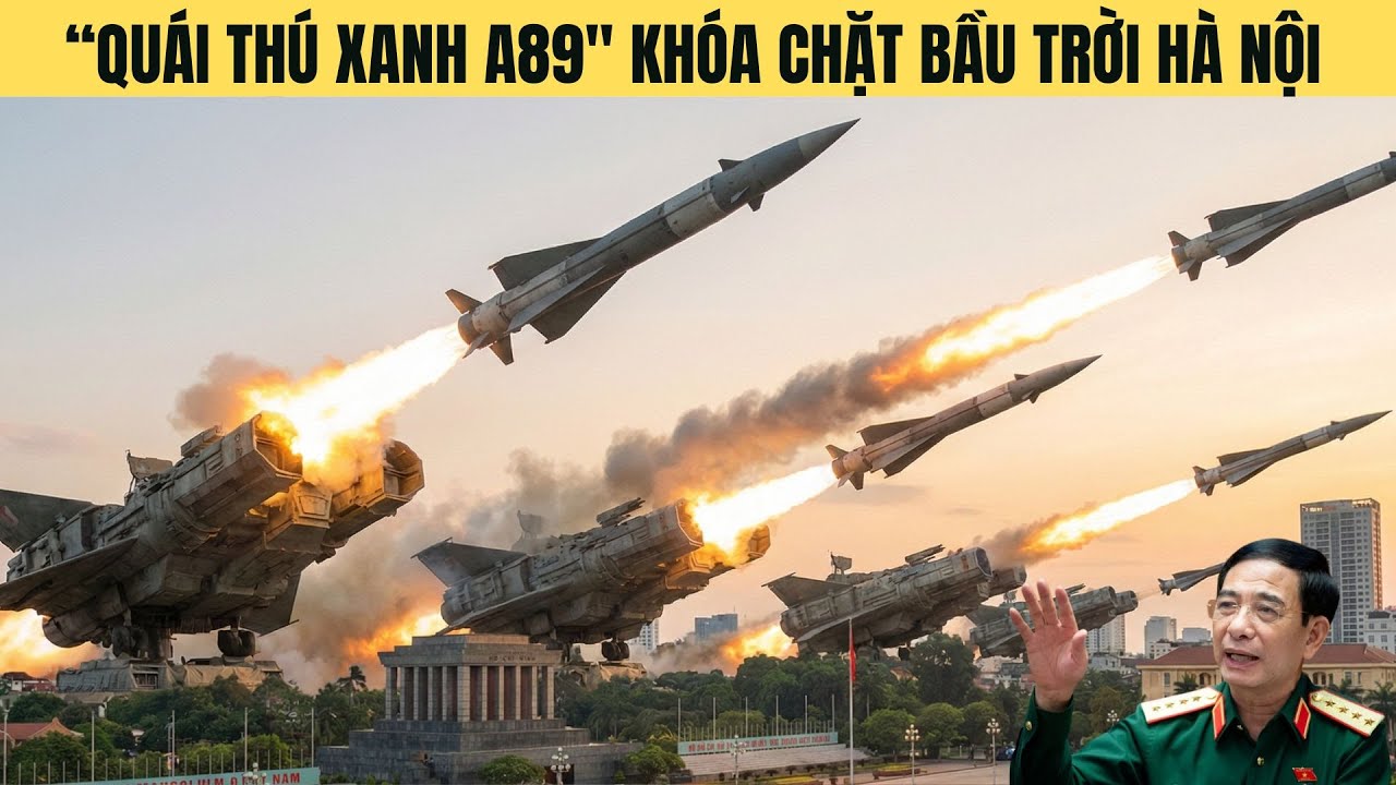 "Quái Thú Xanh A89" âm thầm xuất hiện khóa chặt bầu trời Quanh Hà Nội !