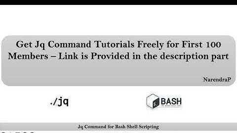 Udemy Free Coupon Code for jq Command Tutorials for Bash Shell Scripting