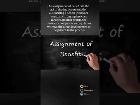 Assignment of benefits