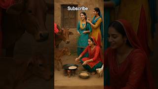 punjabi traditional girl making food #funny #comedy #punjabi